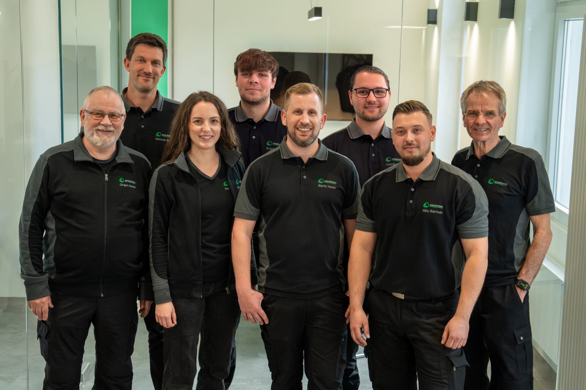 Das Team der enschotec GmbH in Düsseldorf